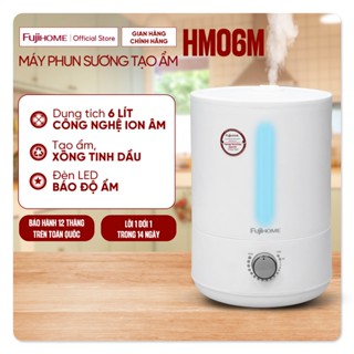 Máy tạo độ ẩm không khí phun sương Fujihome HM06M, Máy xông khuếc tán tinh dầu bù ẩm 6 Lít phòng khách phòng ngủ