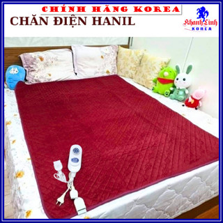Chăn Điện Hàn Quốc Hanil Chính Hãng - Đệm Điện Nhung 1m4 x 1m8 [Bảo hành 1 đổi 1]