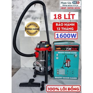 Máy Hút Bụi Công Nghiệp Jetman 18L - 1600W Hút Nước, Thổi Bụi - Chính Hãng Bảo Hành 12 Tháng