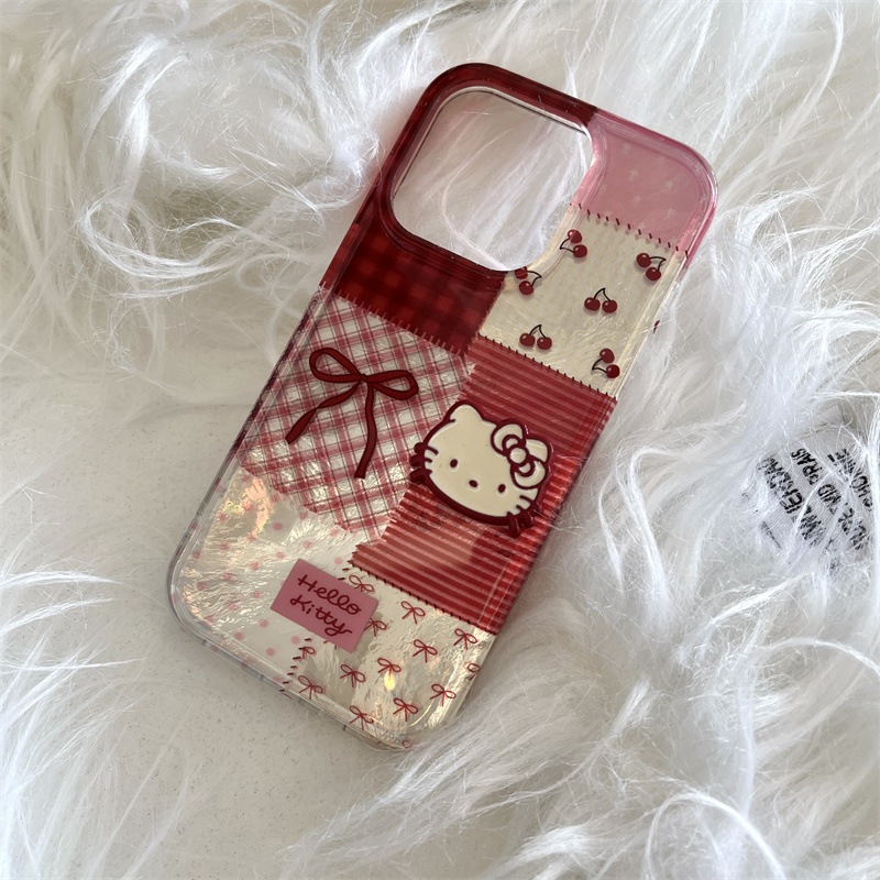 【ChanChan】Ốp Lưng Điện Thoại Iphone Hello Kitty, Hello Kitty Dây Charm ( Dây Lẻ) Chống Xước, Chống S