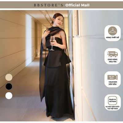 BBSTORE'S Khăn Choàng Tiệc Voan Tơ Thuỷ Tinh - A4364T