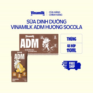 Thùng 48 hộp Sữa dinh dưỡng Socola Vinamilk ADM 110ml