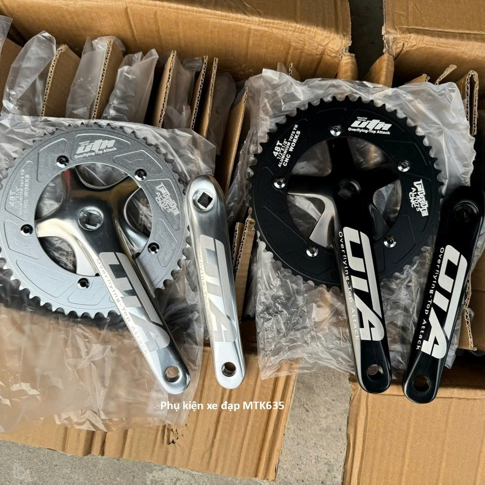 Đùi đĩa nhôm xe đạp Fixed Gear OTA 48T Cốt vuông