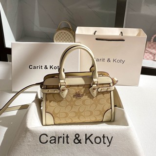 Túi xách nữ Carit & Koty cầm tay đeo chéo da thật dáng công sở trẻ trung hoa tiết phối sang trọng ( full box)