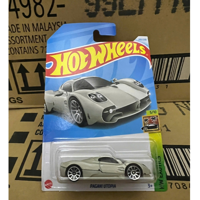 LeHuong Diecast - Xe mô hình Hot Wheels Pagani Utopia màu xám