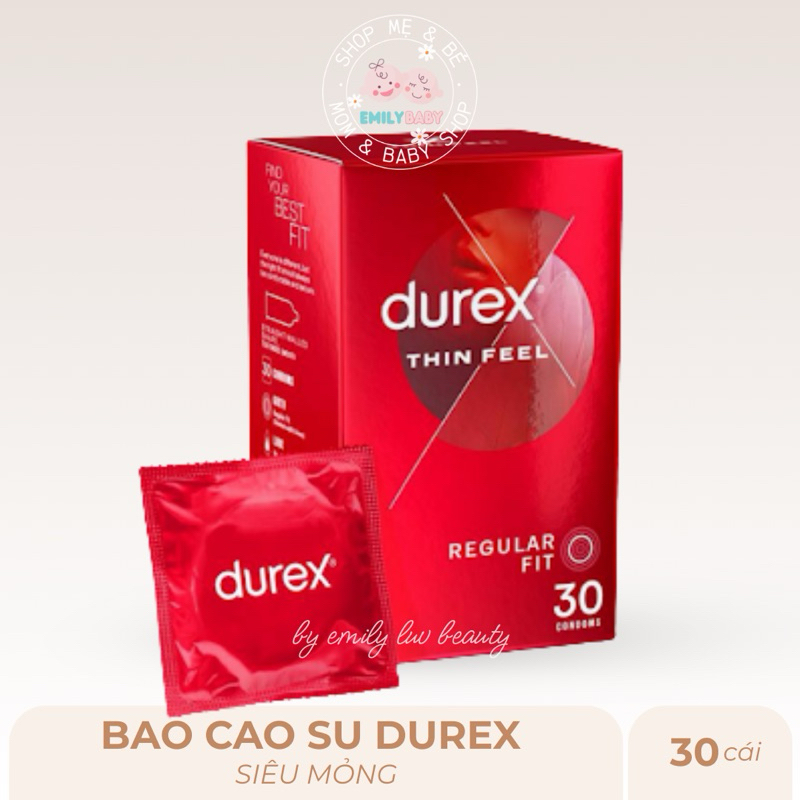 Bao cao su Durex Úc 30 cái