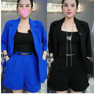 T500- Set áo vest tay lửng quần đùi cạp cao chất tuyết mưa (không kèm nịt và áo trong)  Mộc She