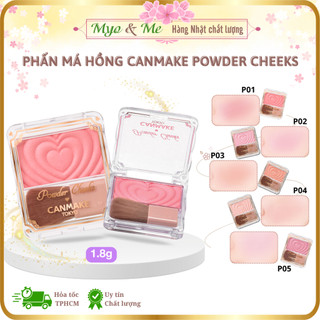  Phấn má hồng Canmake Powder Cheeks đơn sắc Nhật Bản - 1.8g 