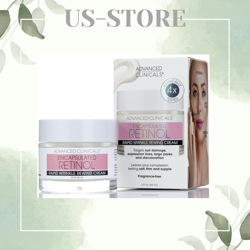 (Mỹ_Sale )Kem dưỡng Retinol  Căng Bóng Trẻ Hoá Da Advanced Clinicals Retinol 59ml
