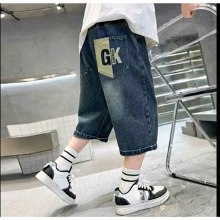 Quần bò ngố jeans đùi, ngố bé trai 25_55kg hàng đẹp size đại đi học đi chơi QUAN NGO 01