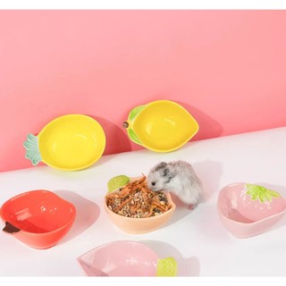 chén sứ cà rốt , labubu, heo, bí size nhỏ  dànhcho hamster, thỏ, sóc, nhím, bọ,...- T3 PETS SHOP