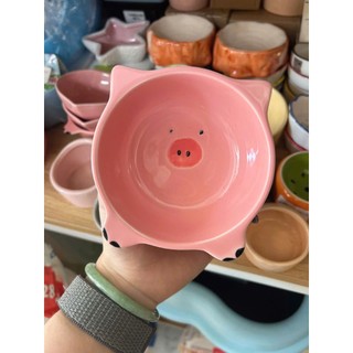 chén sứ cà rốt , labubu, heo, bí size nhỏ  dànhcho hamster, thỏ, sóc, nhím, bọ,...- T3 PETS SHOP