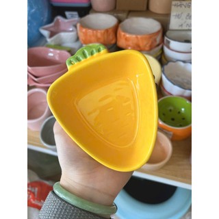 chén sứ cà rốt , labubu, heo, bí size nhỏ  dànhcho hamster, thỏ, sóc, nhím, bọ,...- T3 PETS SHOP