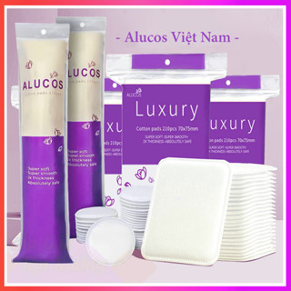 BÔNG TẨY TRANG ALUCOS 150 miếng Luxury 210 miếng 222 miếng Size To Đại