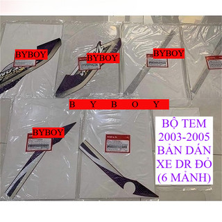  B&B Tem Dream Việt Dán xe bản đỏ 2004 hãng HdXịn 2003 việt | Bộ 6 Mảnh Mầu Tím super zin 2005| 