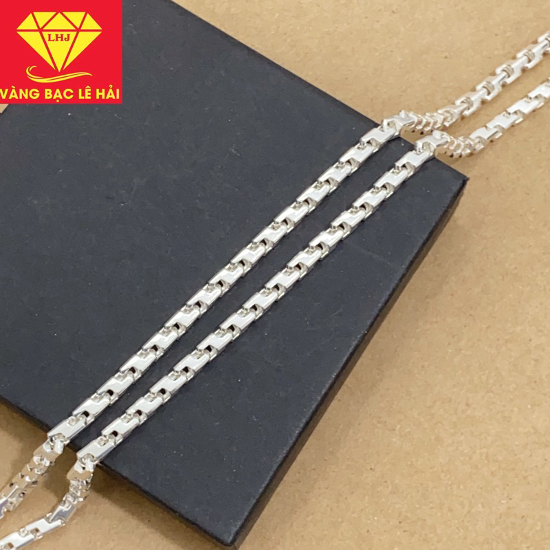 dây chuyền bạc nam chất liệu bạc ta vàng bạc lê hải