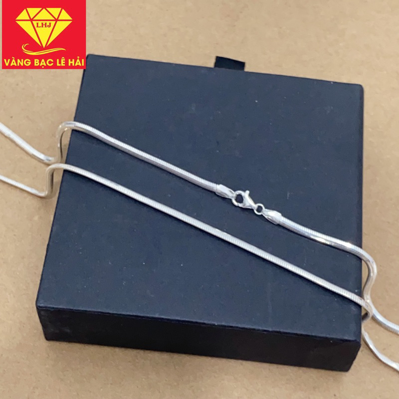 dây chuyền bạc nam chất liệu bạc ta vàng bạc lê hải
