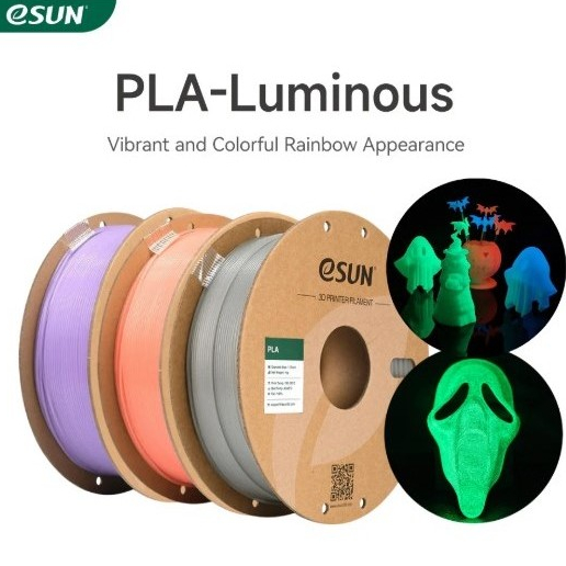Nhựa in 3D ePLA-Luminous hiệu ứng phát huỳnh quang trong tối 1kg/Cuộn