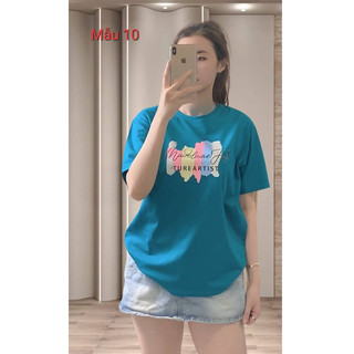 Áo thun nữ, chất thun thái, áo cotton form vừa, mẫu A16: Màu xanh dương