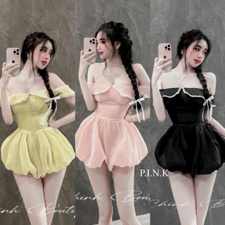 jumpsuit nữ sang chảnh,jumpsuit nữ hai lớp chạy chun lưng sau mặc đi chơi siêu xinh C328