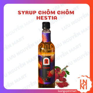 Siro/ Syrup Hestia Vị Chôm Chôm 750ml - Làm trà sữa chôm chôm rất ngon