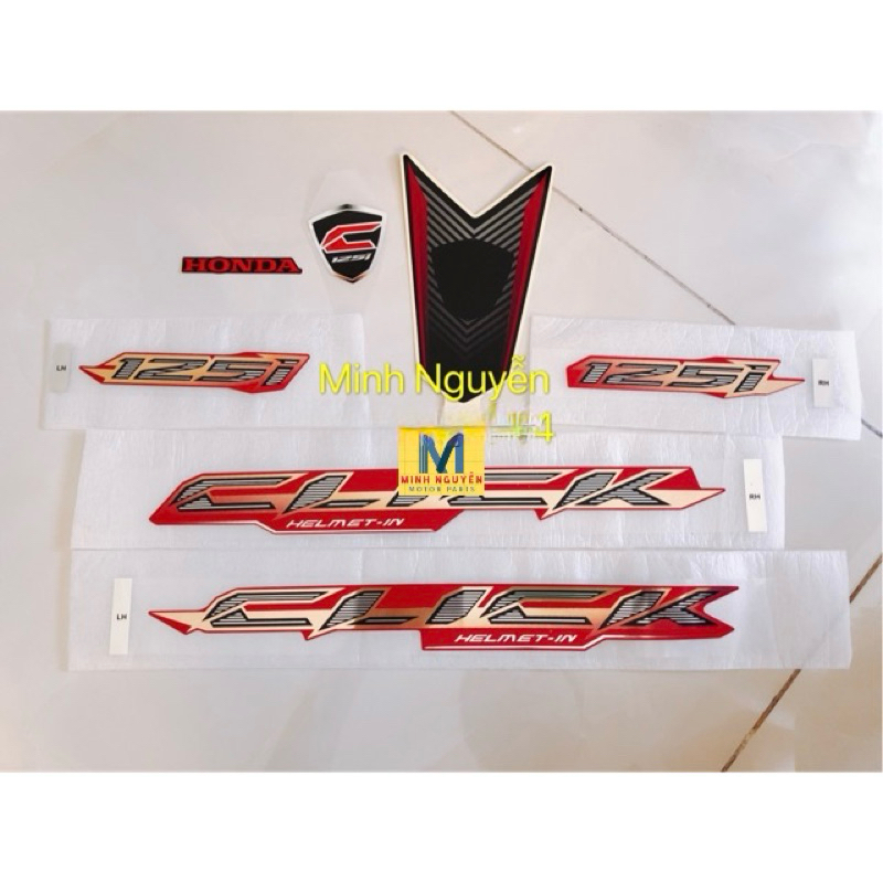 Tem click 125i đời 2017 màu đỏ