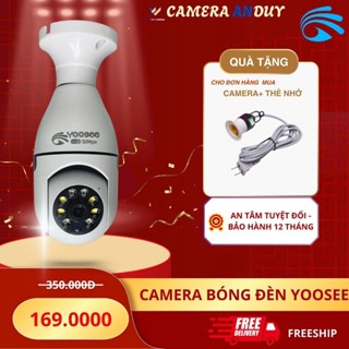 (Tặng kèm chuôi đèn) Camera Wifi Yoosee Bóng Đèn, Xoay 360 Độ, Đàm Thoại 2 Chiều, HD 1080P