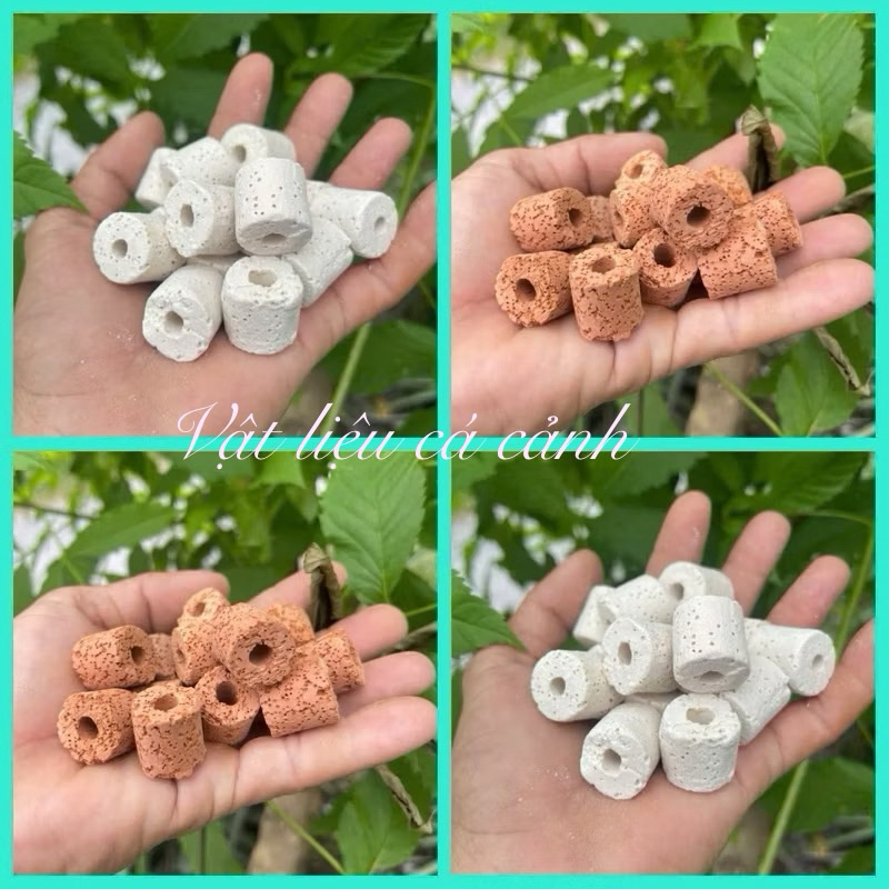 1kg   sứ nhẫn trắng.sứ nhẫn đỏ lọc nước  bể  cá