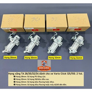 Họng xăng TA mẫu New 28/30/32/34mm dành cho xe Vario Click 125/150.