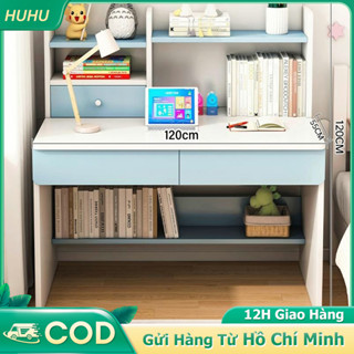 HUHU Bàn học trẻ em có ngăn kéo làm việc Bộ  chống gù gỗ tự nhiên cao cách Bắc Âu