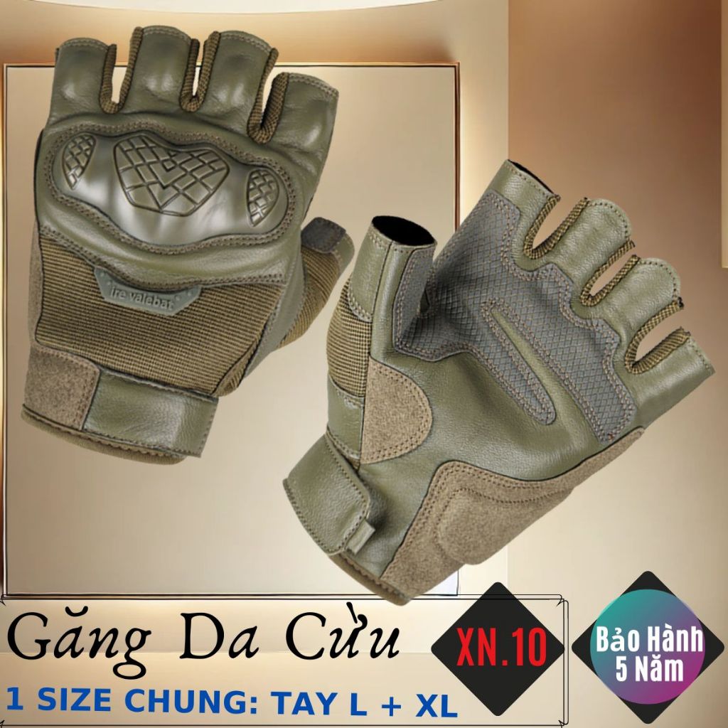 Găng Tay Xỏ Ngón Da Cừu Nam Cao Cấp Đi Mưa Thoải Mái, Dễ Lái Xe - Không Bong Tróc - BH 5 Năm - XN.10