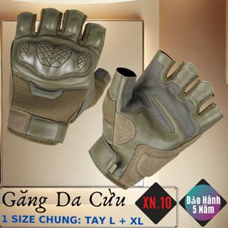 Găng Tay Xỏ Ngón Da Cừu Nam Cao Cấp Đi Mưa Thoải Mái, Dễ Lái Xe - Không Bong Tróc - BH 5 Năm - XN.10