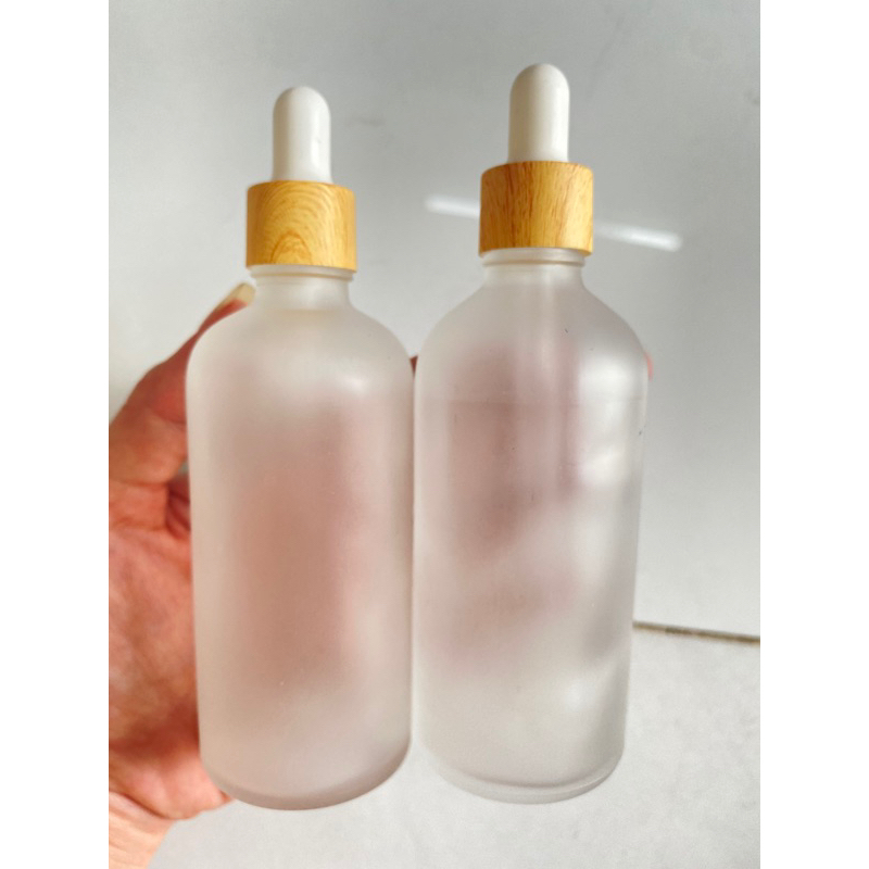COMBO 2SP Chai thuỷ tinh mờ 100ml kèm vòi cao cấp