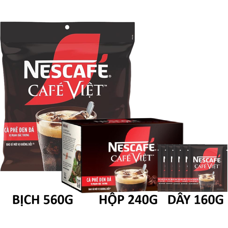 Cà phê hòa tan NESCAFE CAFE VIỆT đen đá