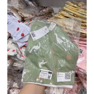 Set 2 áo cotton dài tay thu đông bé trai, bé gái HM Auth