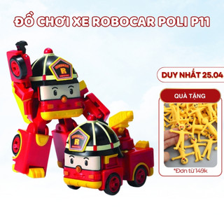  Đồ chơi biến hình biệt đội xe robocar Poli 2 trong 1 giúp cho bé phát triển trí tuệ P11 