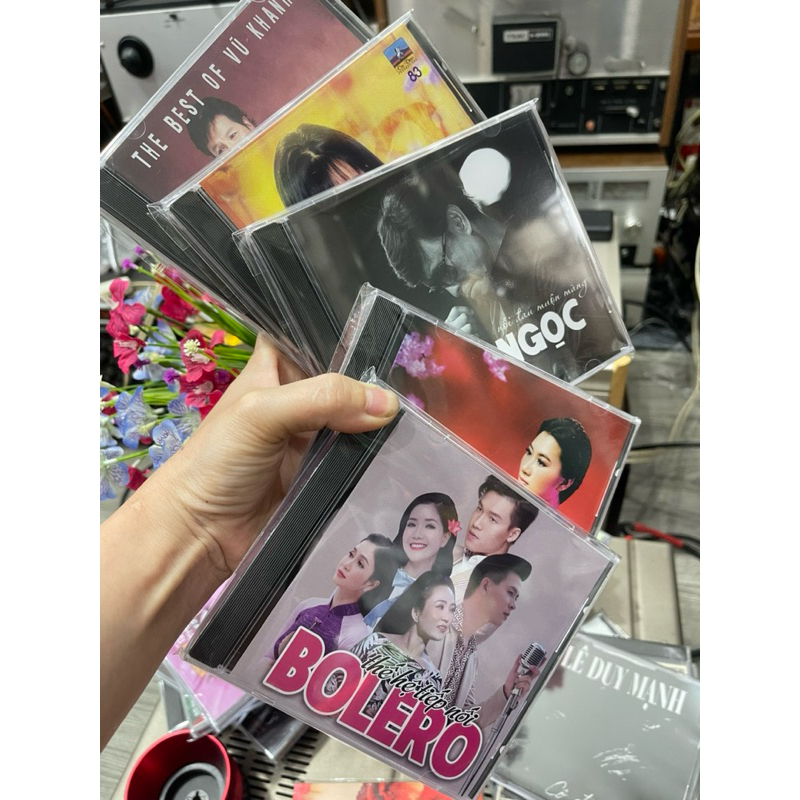 combo 5cd nhạc việt- Hoàng thục linh-tuấn ngọc- hồng trúc 7-vũ khanh-cd tổng hợp