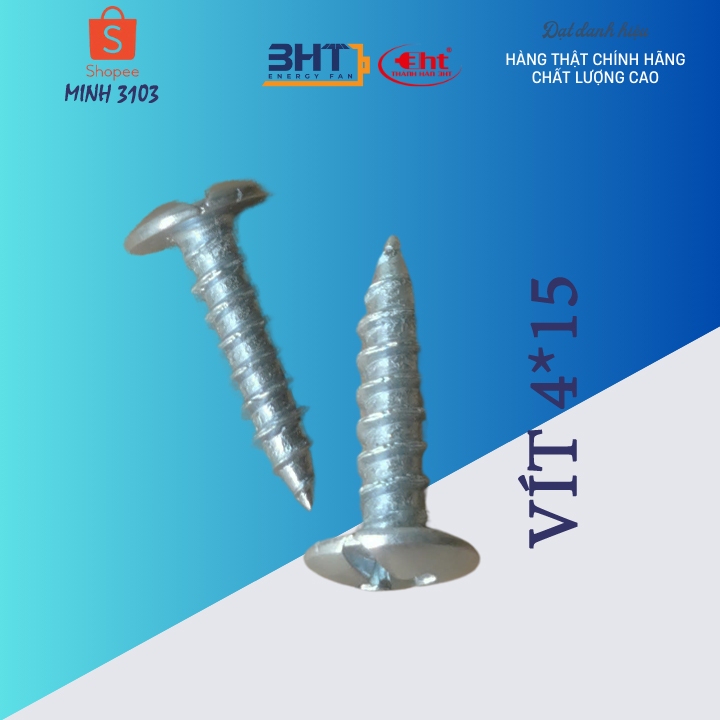 VÍT BẮT NHỰA + GỖ 4*15 (ĐÓNG GÓI 100G)