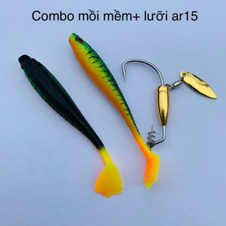  Combo mồi mềm NFF và lưỡi AR15 chuyên câu lure 