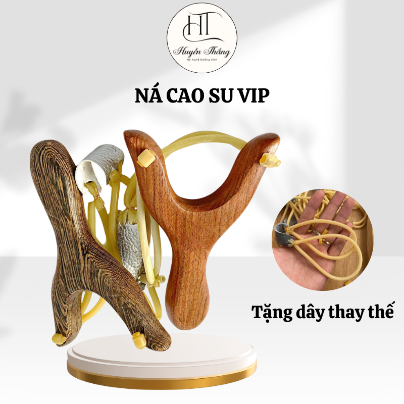 Ná Cao Su, Ná Gỗ Mỹ Nghệ Thủ Công Từ Làng Nghề [Đồ Chơi Truyền Thống] – Tặng Dây Thay VIP1