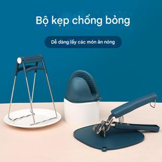 Bộ 3 Dụng cụ kẹp gắp đồ nóng chuyên dụng trong nhà bếp