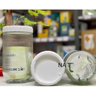 Combo 05 Hũ Thủy Tinh Vân Sọc, Lọ Thủy Tinh Nắp Vặn Đựng Gia Vị, Thực Phẩm 900ml