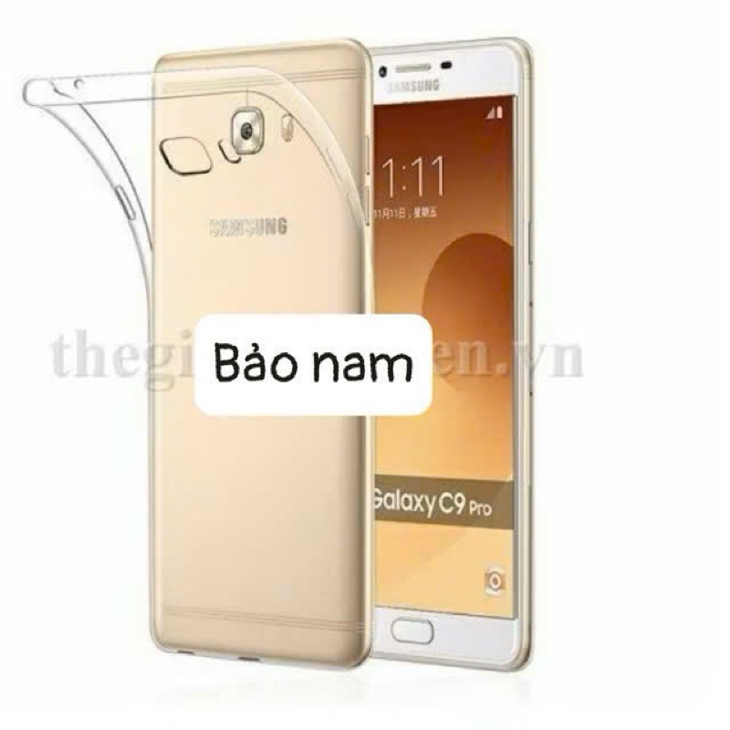 Ốp lưng dẻo silicon C9 Pro siêu mỏng trong suốt