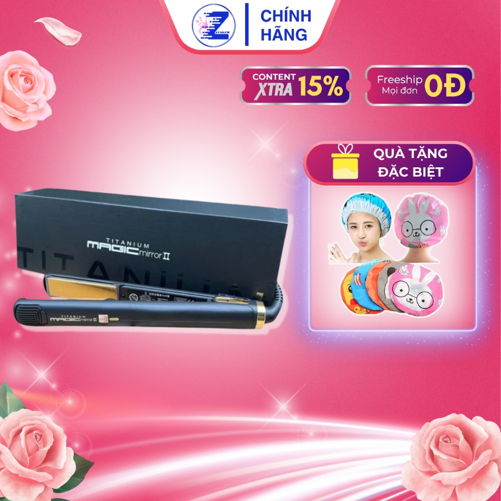 Máy kẹp duỗi tóc cao cấp CREATE TITANIUM MAGIC, tạo kiểu tóc dễ dàng, tay cầm trơn linh hoạt | ZATAKUB