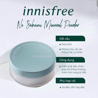   DATE 10 10 2026 - THANH LÝ  Phấn phủ bột kiềm dầu innisfree No Sebum Mineral Powder 5g 