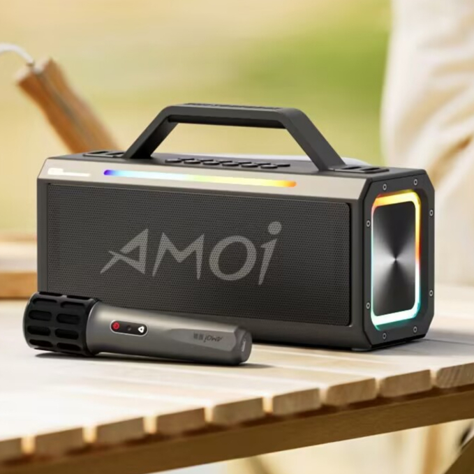 Loa karaoke xách tay, chính hãng, Amoi A75, Sỉ loa bluetooth loa kéo karaoke
