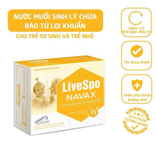 Combo 3 Hộp/15 ống - Nhỏ mũi cho trẻ nhỏ LIVESPO NAVAX KIDS giảm nghẹt mũi  5ml/ống LSP