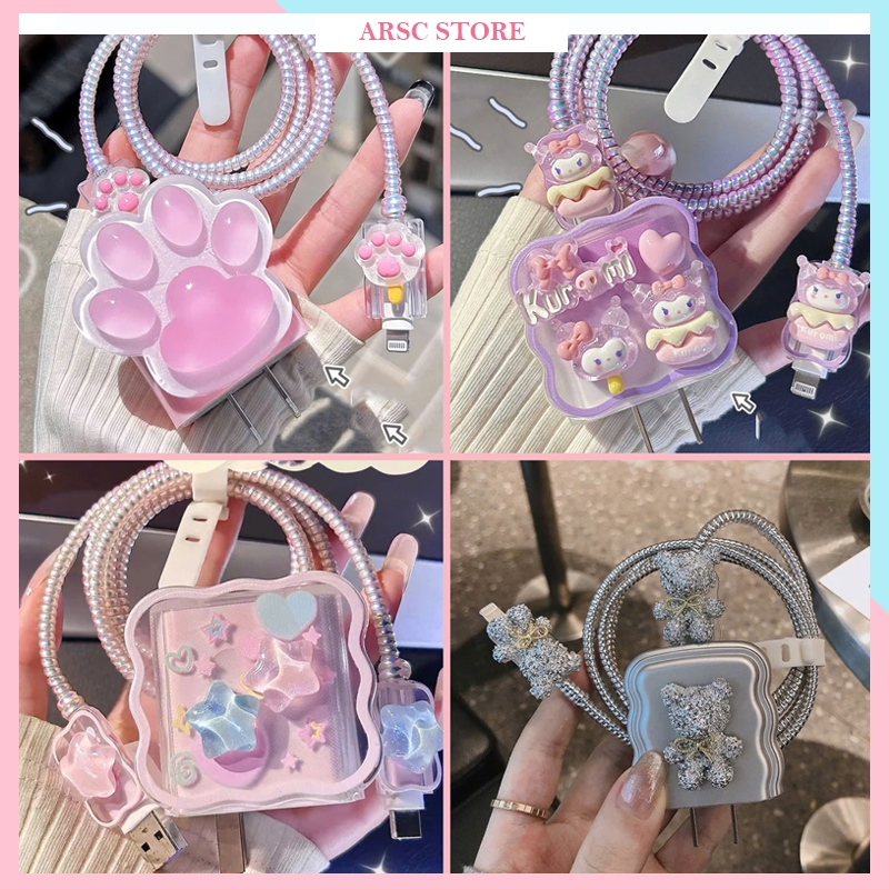 Bộ Phụ Kiện Bảo Vệ Đầu Sạc Iphone 20W 11 12 13 14 15 16 Pro Max Plus