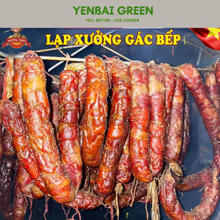 Lạp Sườn Gác Bếp Tây Bắc  100% Thịt Heo Bản  Lạp Xưởng Hun Khói YENBAIGREEN 