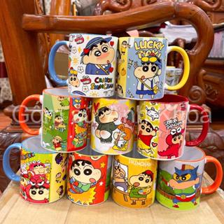 Cốc uống nước, Cốc sứ, Gốm sứ Bát Tràng hoạ tiết Shin cậu bé bút chì cute đáng yêu decor làm hàng quà tăng Gomsudecor21